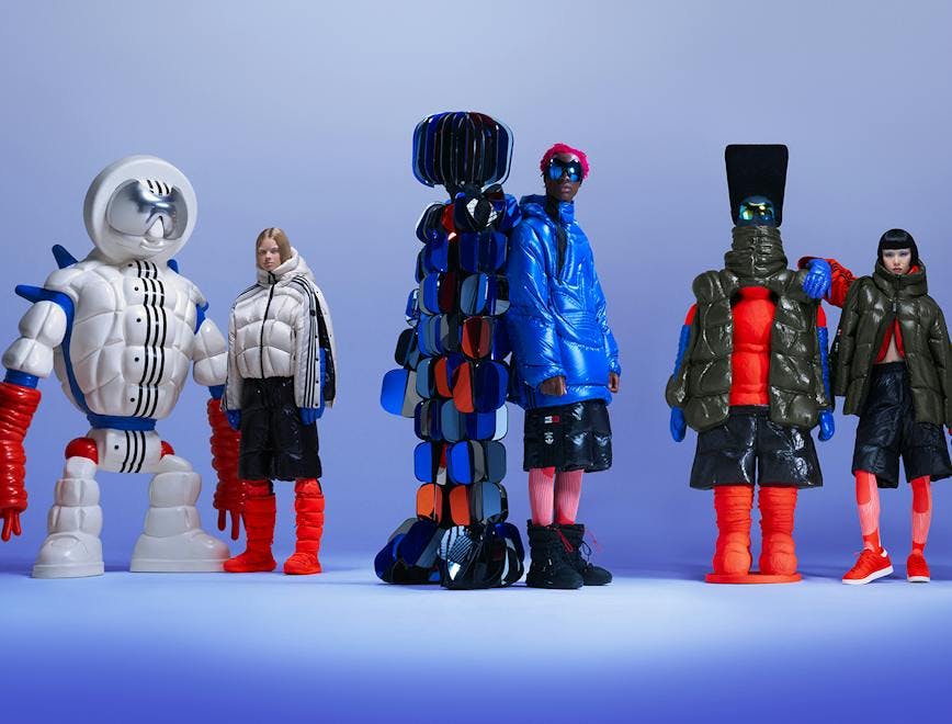 Step into the puffing cool world of Moncler x adidas Originals